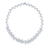 17.83ct 18k White Gold Diamond Necklace